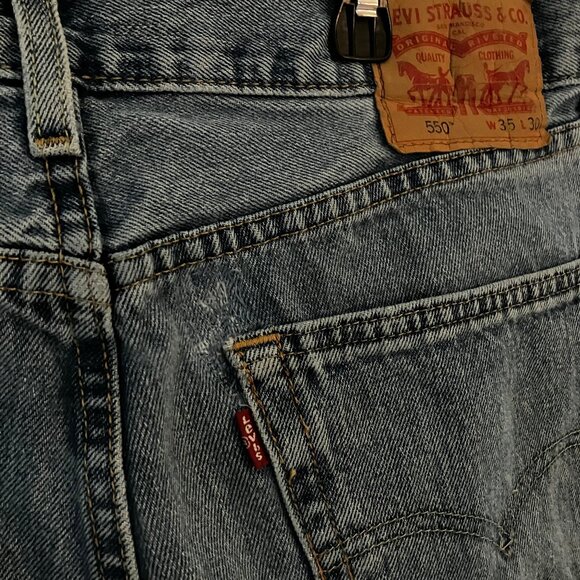 Men's Levi's 550 Relaxed 100% cotton 35 x 30 - Picture 5 of 7